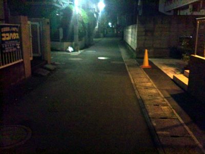 当然ながら真っ暗。