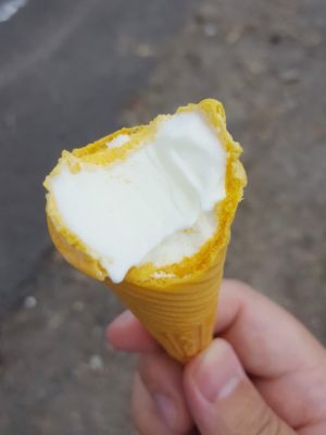 扇町喫茶のソフトクリーム!奥までソフトクリーム。