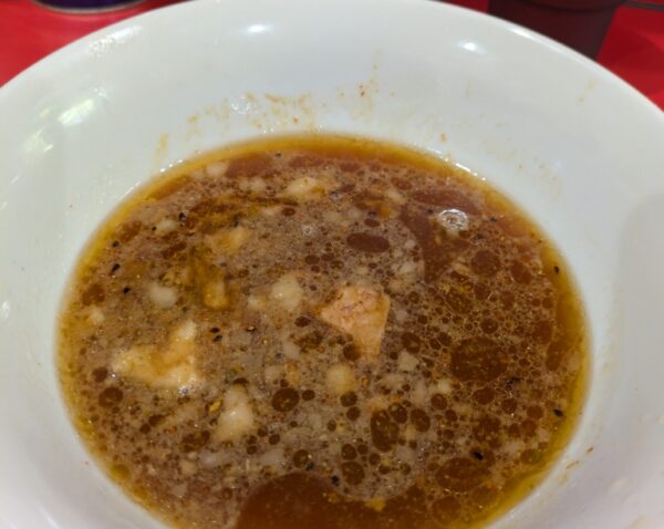 ラーメン二郎のつけ麺のつけ汁